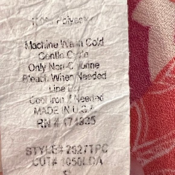 Renee C. Top Women's Size Small Sleeveless Tank‎ Blouse PATCHWORK BOHO COASTAL - Picture 10 of 10